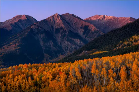 Western Colorado mountains in fall